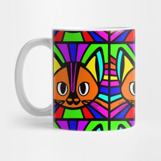 Cat rainbow pattern Mug